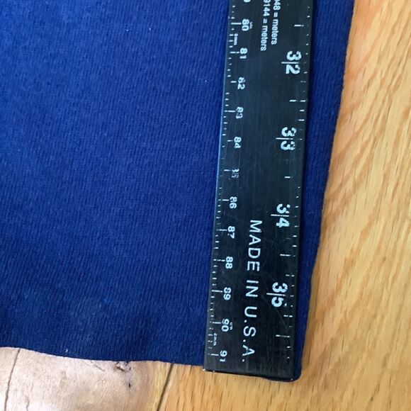 Y2K Fruit Of the Loom high rise Retro Navy Sweatpants & Denim Pocket size Med - Picture 14 of 15